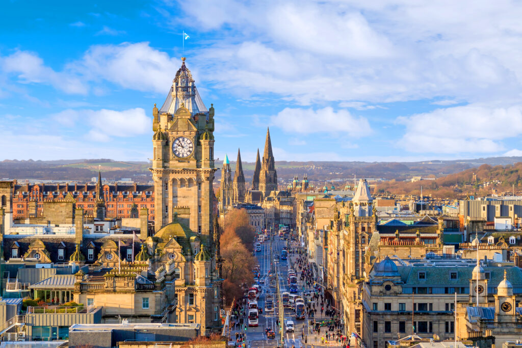 Sfondo della città di Edimburgo